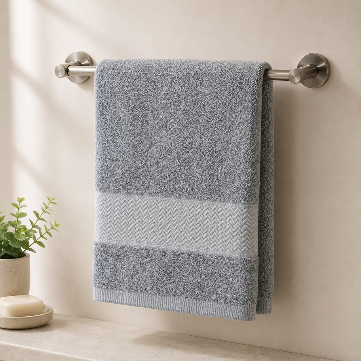 Serviette de bain coton éponge — miniature 2