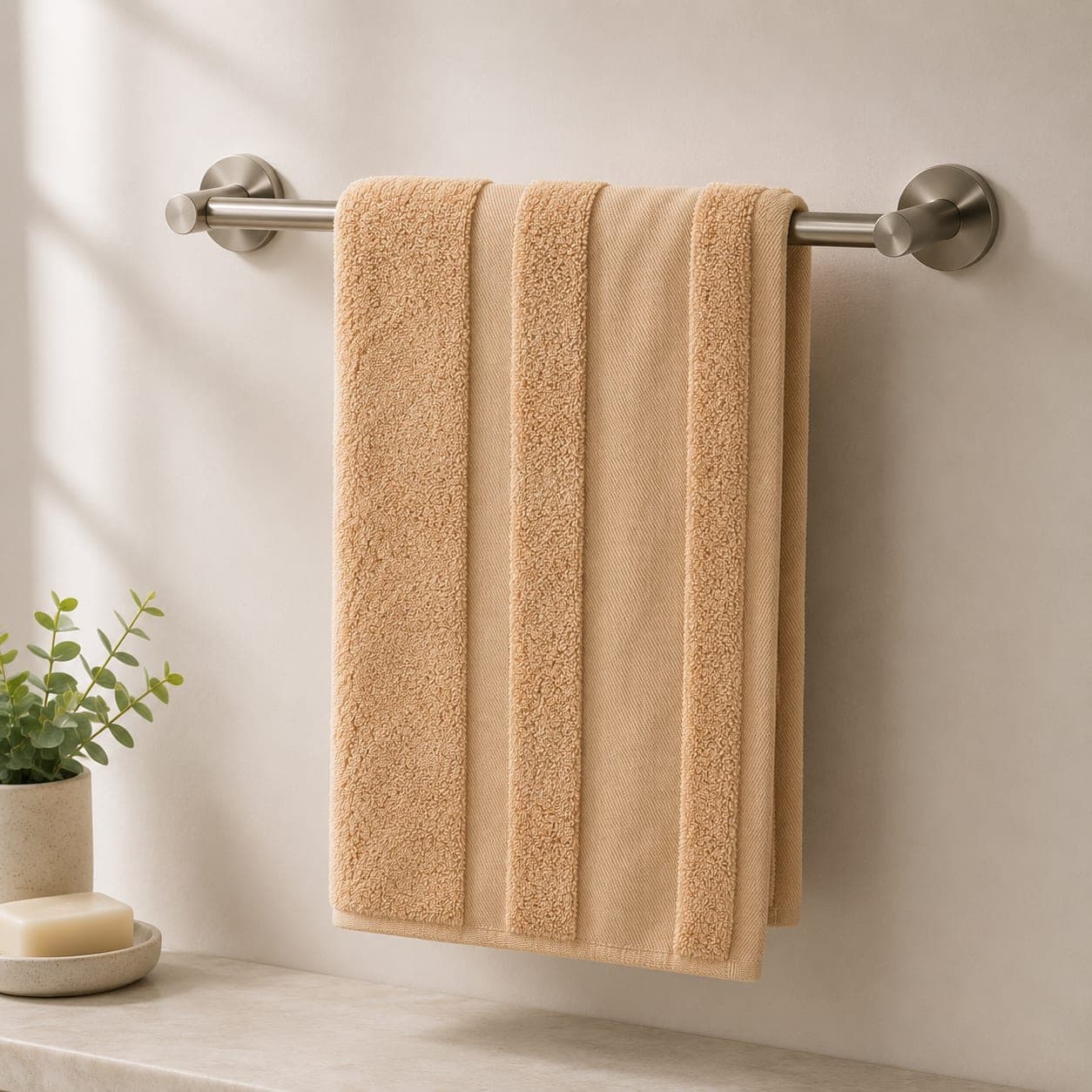 Serviette de bain coton éponge — miniature 4