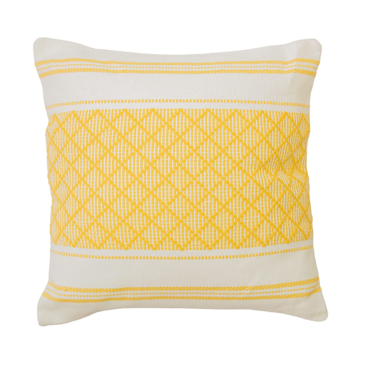 Coussin losanges jaune — vue 2
